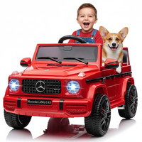 Garvee Ride P Series 12V Mercedes-Benz G63 Ride-On: Remote Control, Suspension, Soft Start, LED, Bluetooth, Music, 2x25W Motors - Red