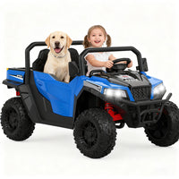 Garvee Ride - P Series: 24V Ride On Dump Truck for Big Kids, 4x4 Electric Car with Remote Control, Shovel, Bluetooth & Music, 24v Ride On Toys, Truck Car, Kids Electric Ride