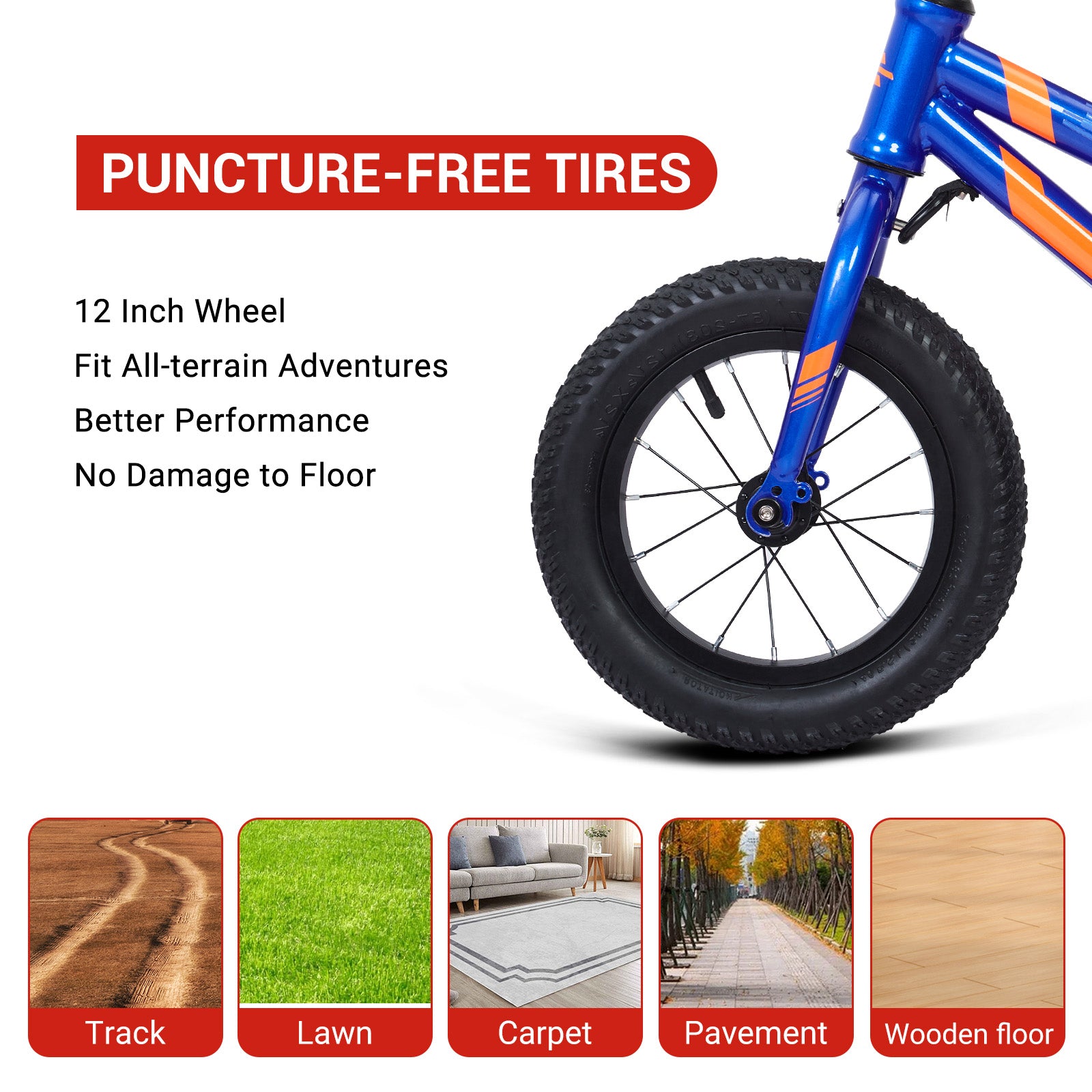 Garvee Balance Bike Lightweight Toddler Bike for 2-6 Year Old Boys and Girls - No Pedal, Adjustable Handlebar and Seat, Aluminium, EVA Tires - Blue