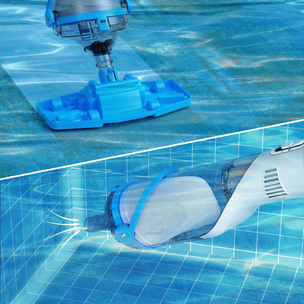 Garvee Handheld Pool Vacuum, Quick Charge & 60min Longer Continous Running Time, Cordless Rechargeable Pool Vacuums Cleaner for Above & In-ground Pools