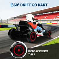 Garvee Ride - G Series: 6+,24V Drift Kart with 2X150W Strong Motor, 7AH Big Battery, Electric Pedals, Electric Go Kart Outdoor Race Toy - Blue