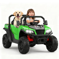 Garvee Ride - P Series: 24V Ride On Dump Truck for Big Kids, 4x4 Electric Car with Remote Control, Shovel, Bluetooth & Music, 24v Ride On Toys, Truck Car, Kids Electric Ride