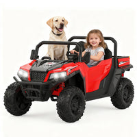 Garvee Ride - P Series: 24V Ride On Dump Truck for Big Kids, 4x4 Electric Car with Remote Control, Shovel, Bluetooth & Music, 24v Ride On Toys, Truck Car, Kids Electric Ride