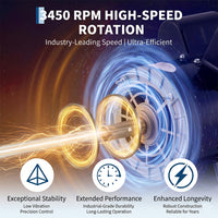 Garvee 5HP SPL Air Compressor Electric Motor - 230V, 56 Frame, 3450 RPM, 5/8" Keyed Shaft, 60 Hz, Ultra-Quiet, Dual CW/CCW Rotation
