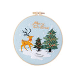 Garvee Embroidery Starter Kit Christmas Pattern with Embroidery Hoops Threads Needles DIY Embroidery Practice kit for Beginners Adults Craft Lover CX0841 - Cx0841