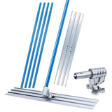 Garvee Bull Float Concrete Tool 48x8 in Aluminum Alloy with 4 Handles and Adjustable Bracket for Concrete Finishing