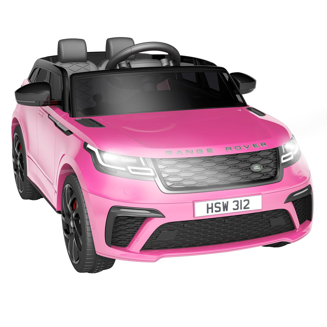 Ride on Cars for Kid 4-8, 12V Licensed Land Rover Ride Electric Car for Kids with Parent Remote Control, MP3 Player, Rocking, Pull Rod