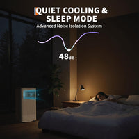 Garvee 10,000 BTU Portable Air Conditioner Up to 350 Sq.Ft, 3-In-1 Portable AC Unit with Cool/Fan/Dehumidifier, Room Air Conditioner with Remote Control, Full Window Kit, White