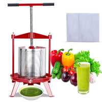 3.69 Gal Stainless Steel Wine Press with T-Handle, Kitchen Use