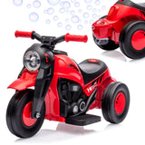 Garvee Ride - P Series: 6V Battery-Powered Electric Motorcycle with 1.9 Mph Speed, Led Headlights, Music, Pedal, Forward/Reverse, 3 Wheels | Motorbike Toy Gift for Toddlers 3 and Up - Red - Red