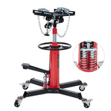 Garvee Hydraulic Transmission Jack, 1,322 LB Capacity, High Lift with Dual Plungers, 360° Rotation, 30° Tilting Saddle, for Home Garage & Auto Shop, Red - Red