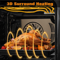 24 Inch 70L Convection Oven, Touch Control, 3D Heating,3000W