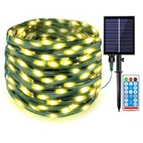 Garvee 33FT 100LED String Lights Solar Outdoor Water-Resist Fairy Lighs with Remote Control Christmas Lights for Home Decoration - 10 meters / 100 lights