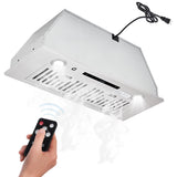 Garvee 30" Under Cabinet Range Hood Stainless Steel 450 CFM 3-Speed Touch & Remote Control LED Lights Kitchen Ventilation