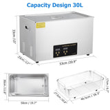 Garvee 600W 30L Ultrasonic Cleaner with Timer & Heater for Jewelry
