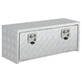 Garvee 36 Inch Heavy Duty Aluminum Tool Underbody Box, Waterproof Truck Storage Organizer Chest for Pick Up Truck Bed, 36" X 14" X 16", Silver - Sliver
