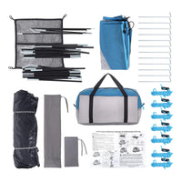 Garvee 4-6 Person Camping Tent - Waterproof Lightweight with Rainfly, Easy Setup for Hiking, Backpacking & Outdoor Travel, Light Blue