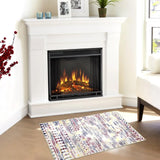 Garvee Area Rug 2x4 Boho Geometric Door Mat Machine Washable Vintage Floor Mat Moroccan Chenille Indoor Area Rugs Non-Slip Doormat Kitchen Entryway Living Room Bedroom Home Floor Decor Multi - Colorful