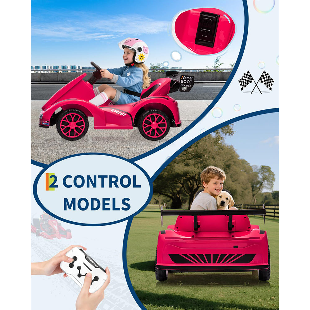 Garvee Kids Go Kart Ride On Drift Kart Dual Motors Battery Powered Outdoor Racing Toy Boys Girls 2 Mph