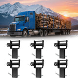 Garvee Trailer Stake Pocket Winch Utility Capacity 16200 LBS Flatbeds Trailers Trucks Black - Black
