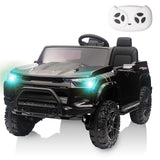 Garvee Ride - P Series: 2 Seater Truck Car Toys, Ride on Car Electric Vehicles w/Remote Control, 24V Battery, Dual Drive, LED Lights, Bluetooth, MP3, Battery Powered Electric Cars for Kids, Black - Black