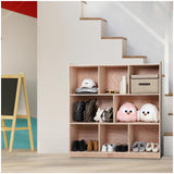Garvee 8-Section Classroom Storage Locker, 8 Cubbies for Classrooms, Daycare Cubby with 4 casters, 2 Storage Boxes for Home, School, Kindergarten… - Lacquered