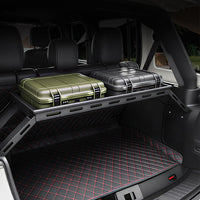 Garvee Rear Trunk Cargo Storage Rack For 2007-2025 Wrangler JK JKU & JL JLU Unlimited 4 DR, Heavy-Duty Carbon Steel, Black, 350LBS Capacity, Easy Installation