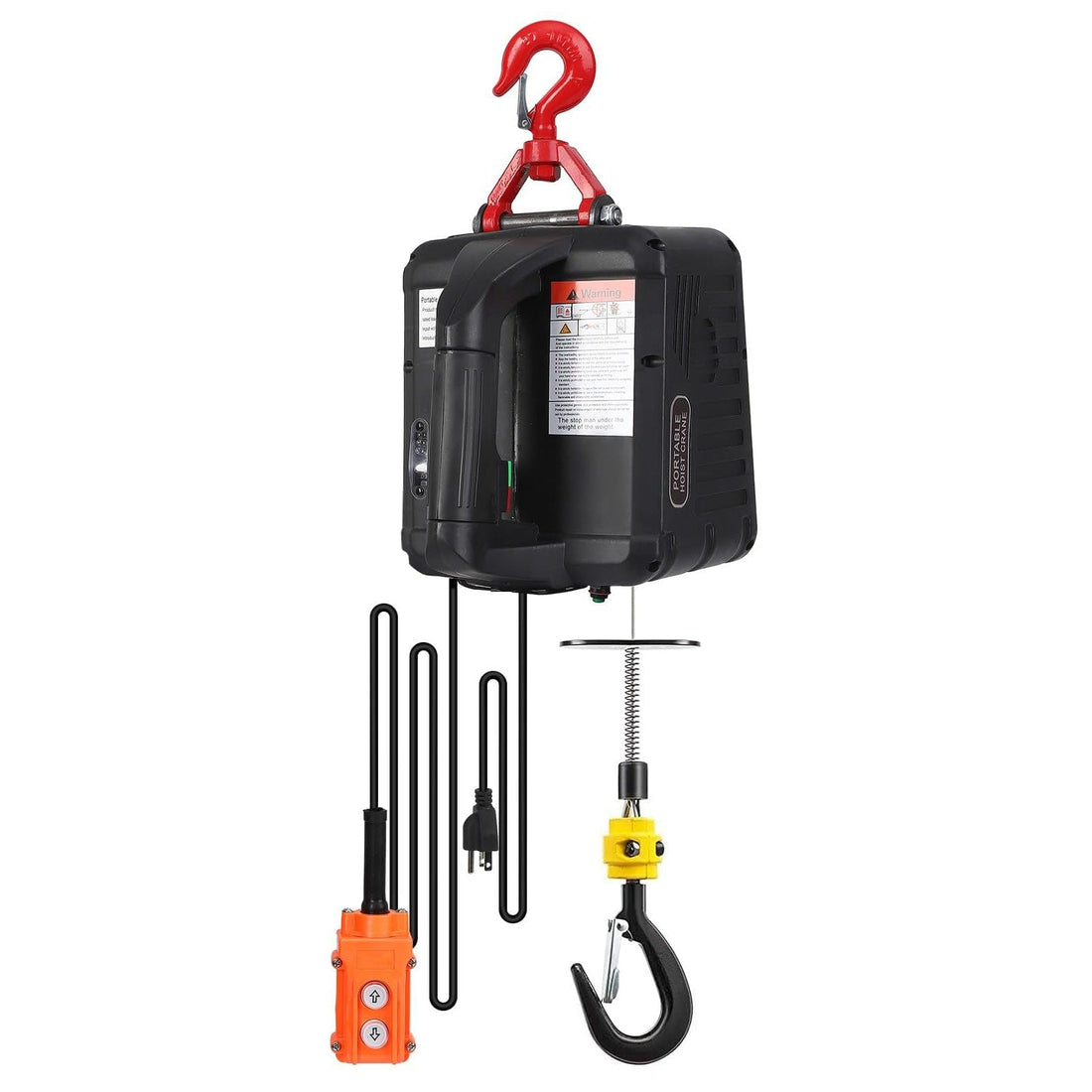 Electric Hoist Electric Winch 110V 1100 lbs Portable Winch with RC