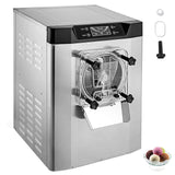 Garvee1400W Commercial Hard Serve Ice Cream Machine - 5.3Gal/H High Output, Auto-Clean & LED Display for Cafes (304 Steel, Copper Compressor)