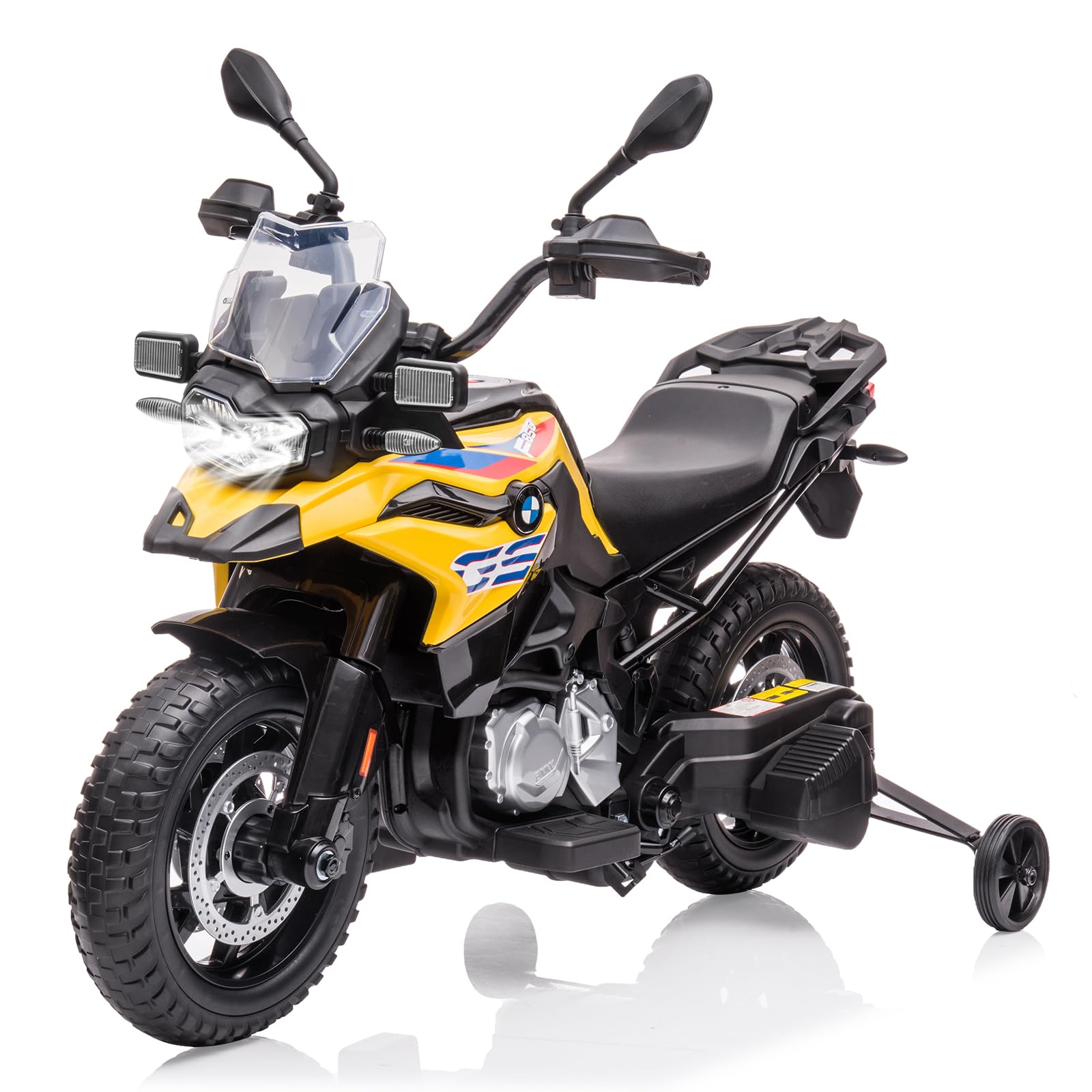 Ride P Series 12V 7AH Motorcycle + Licensed BMW + High Low Speed & EVA Tire + LED Headlights + Spring Suspension + Music +