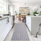 Garvee Area Rug 2x6 Modern Rug Runner Washable Mat Soft Faux Wool Entryway Runners Contemporary Non-Slip Long Rug Runner Indoor Hallway Kitchen Runners for Living Room Bedroom Accent Rug Grey - Dark Gray