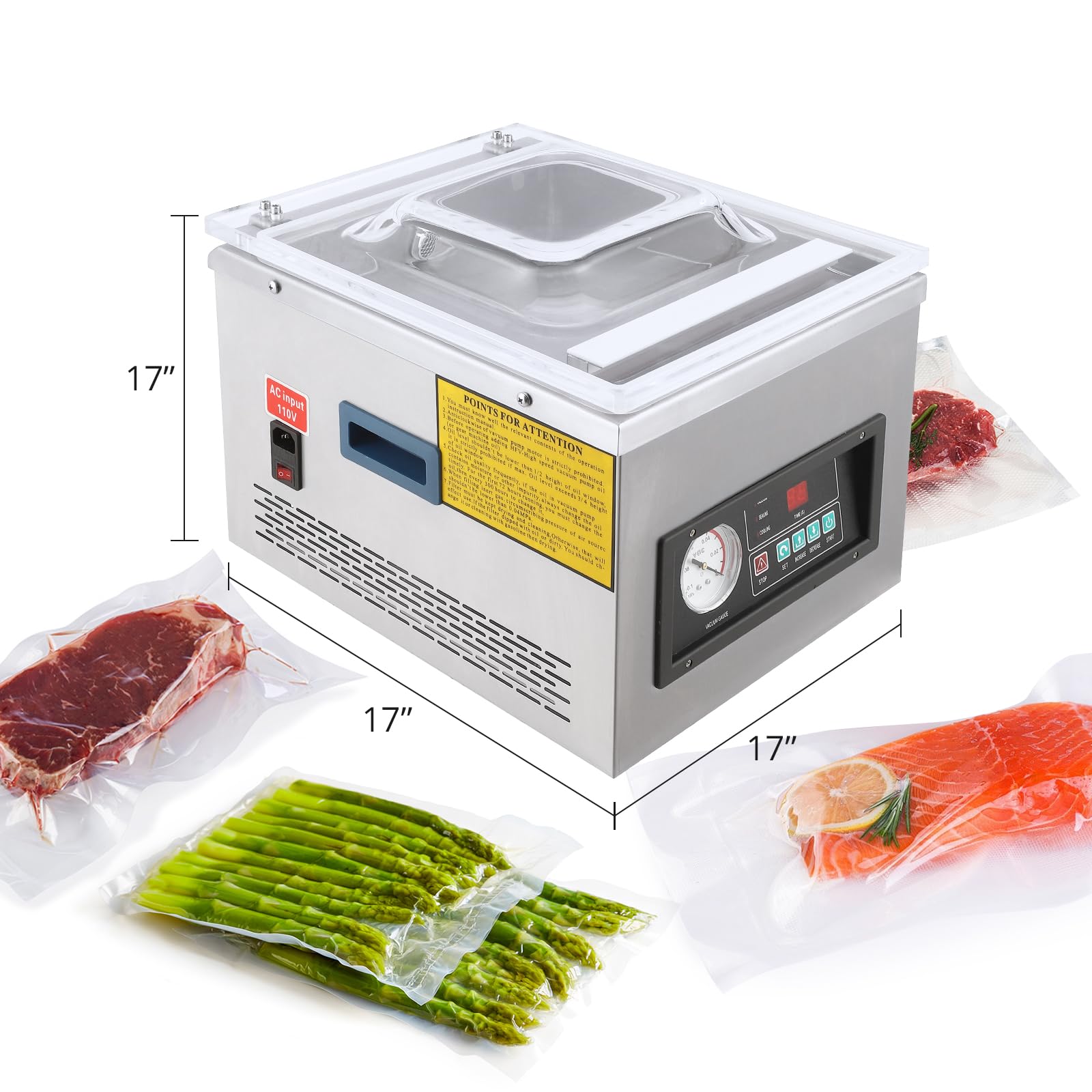 GARVEE Chamber Vacuum Sealer Machine - Premium Stainless Steel