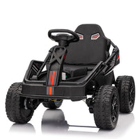 Garvee Ride - P Series: 24V Kids Electric Car with Parent Control, 200W 4x4 Ride On Toy for Big Kids, 4 Shock Absorbers, Metal Frame, 4 Wheeler ATV for Boys Girls Ages 3+, Black