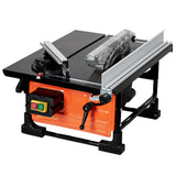 Garvee 8-Inch Table Saw for Jobsite, 6.7-Amp Copper Motor with 3576 RPM Cutting Speed, 24T Blade, Compact Portable Table Saw Kit with Sliding Miter Gauge for DIY Woodworking, Orange - Orange