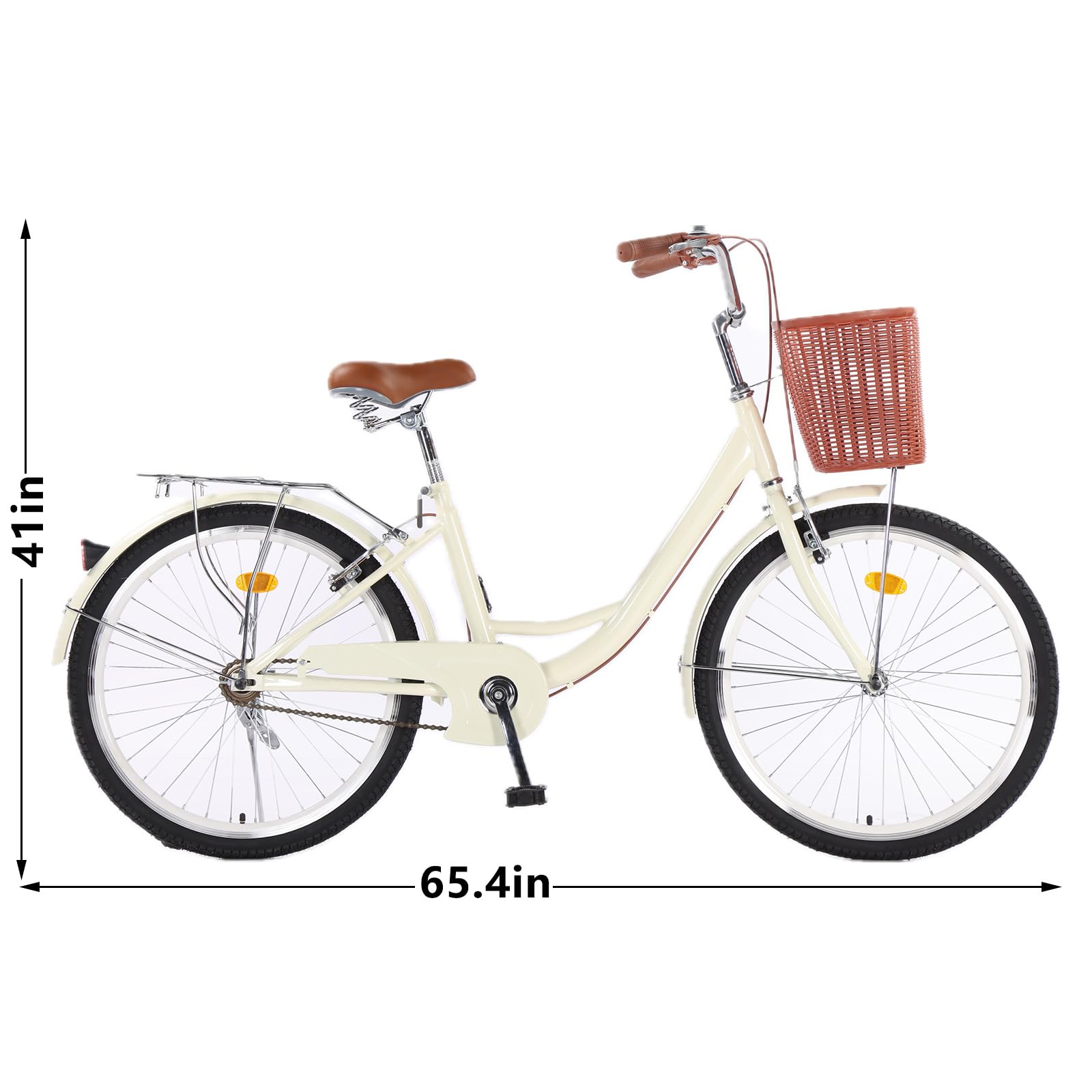 GARVEE 24 Inch Beach Cruiser Bike for Women