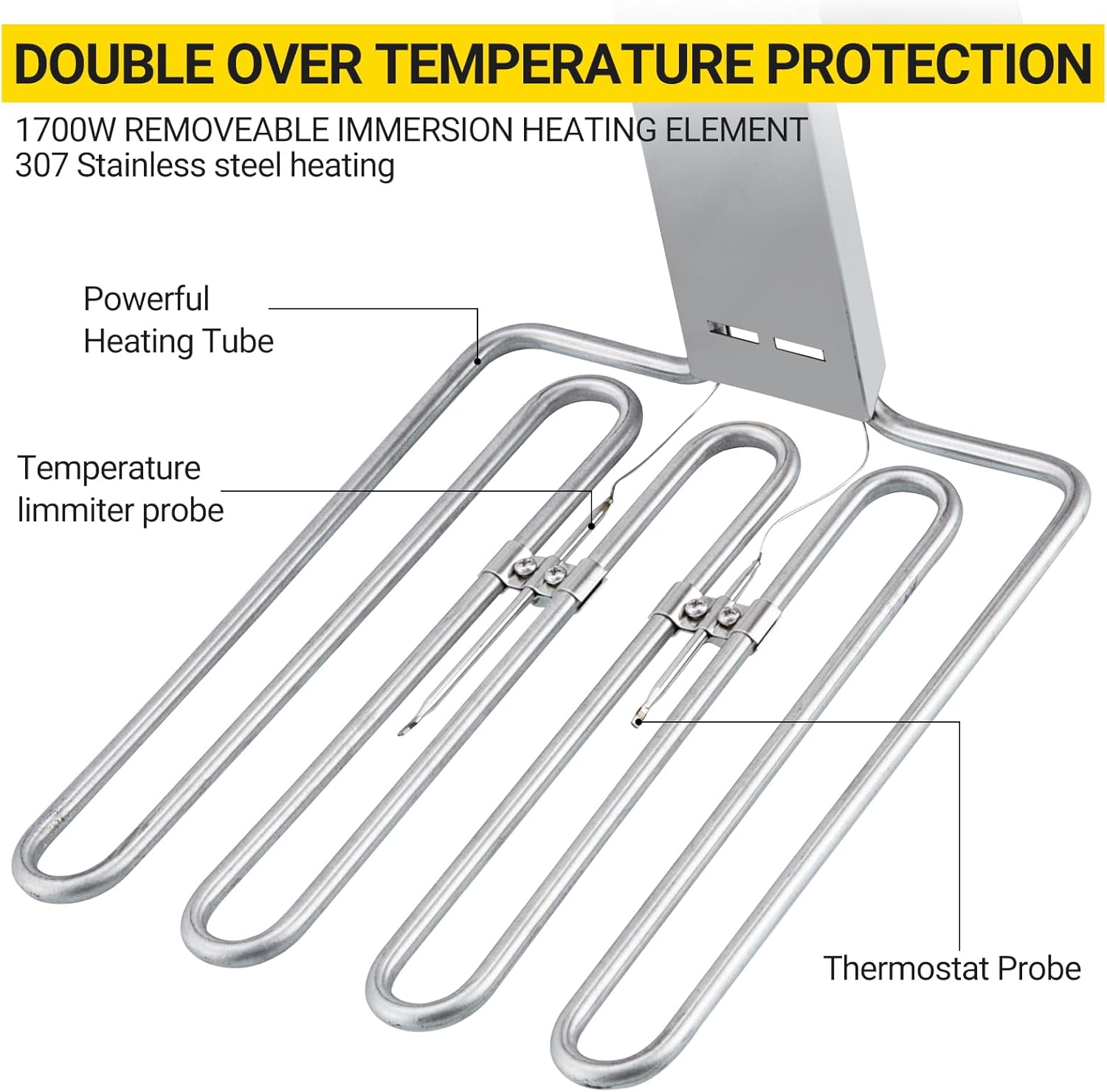 Garvee 22L Electric Countertop Fryer Stainless Steel Deep Fryers, for Restaurant Home Use with Extra Large Frying Basket and Lid