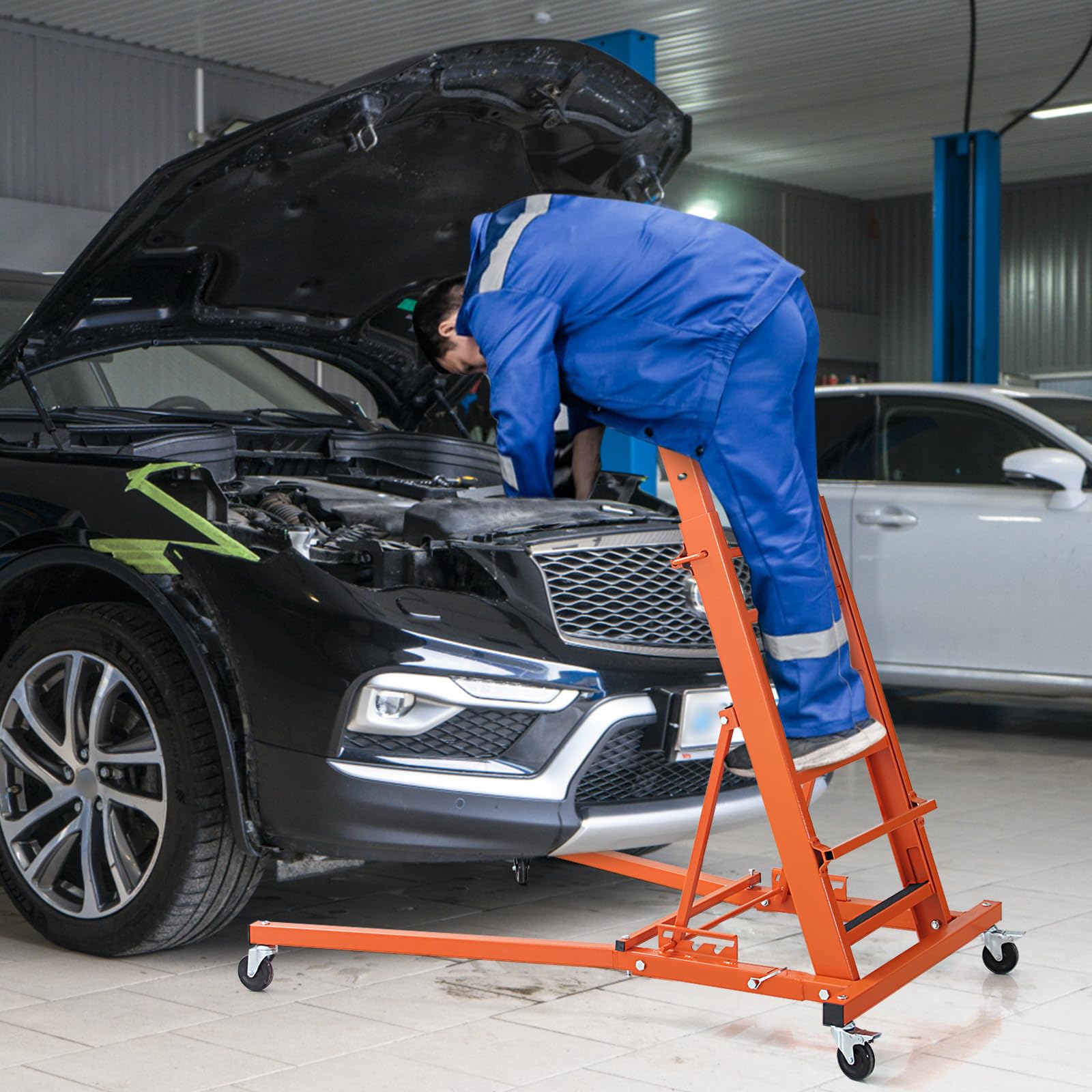 Heavy-Duty High Top Creeper 48-68 Adjustable Automotive