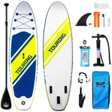 Garvee Inflatable Paddle Board 10'6"x33"x6" + Adjustable Floating Paddles + Premium Accessories + Non-Slip Comfort Deck + Durable & Stable Design + Suitable for Youth & Adults + Pet-Friendly + Ideal for Fishing, Surfing, Yoga - 