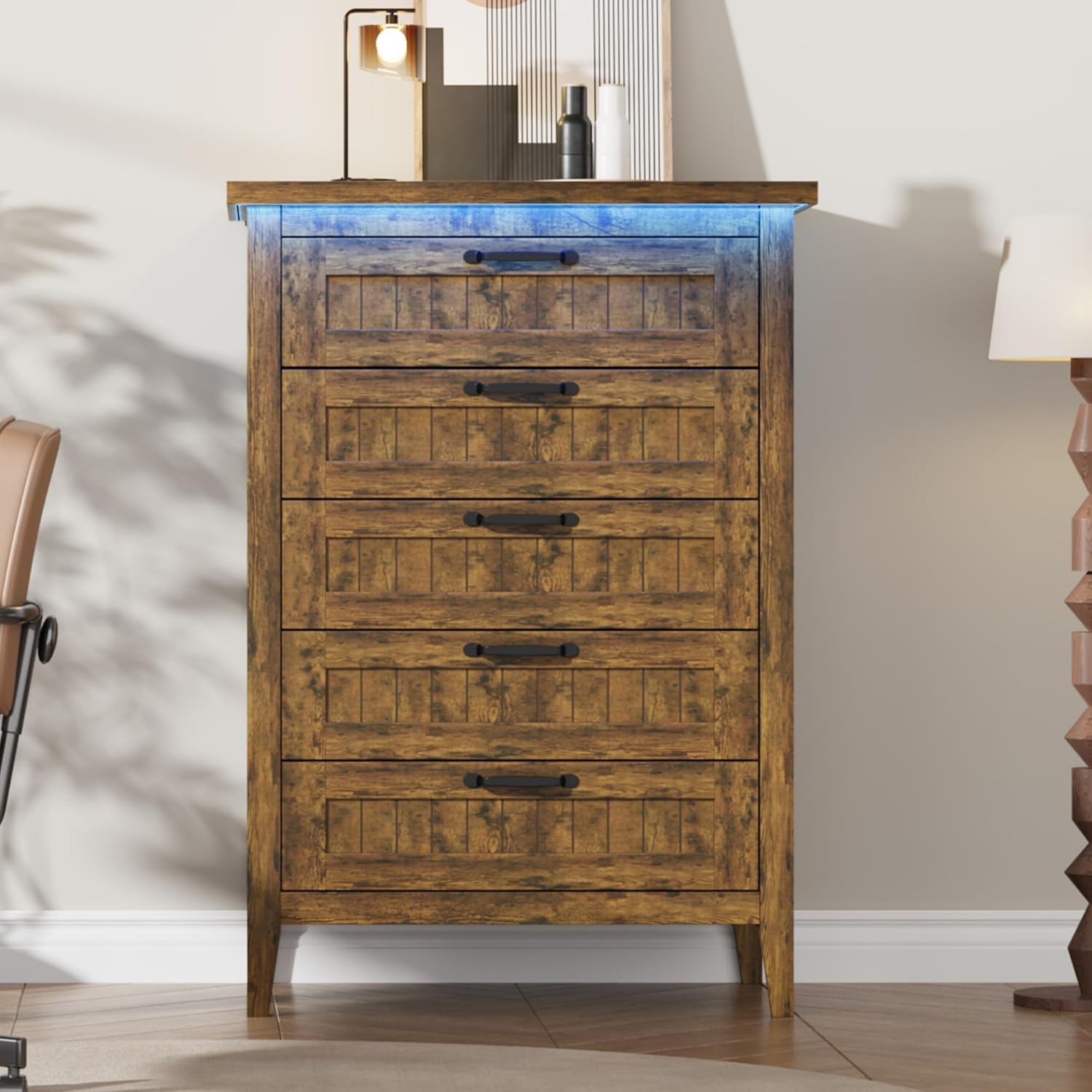 farmhouse brown dresser Rustic Farmhouse 6 Drawer Dresser in Artisan 48