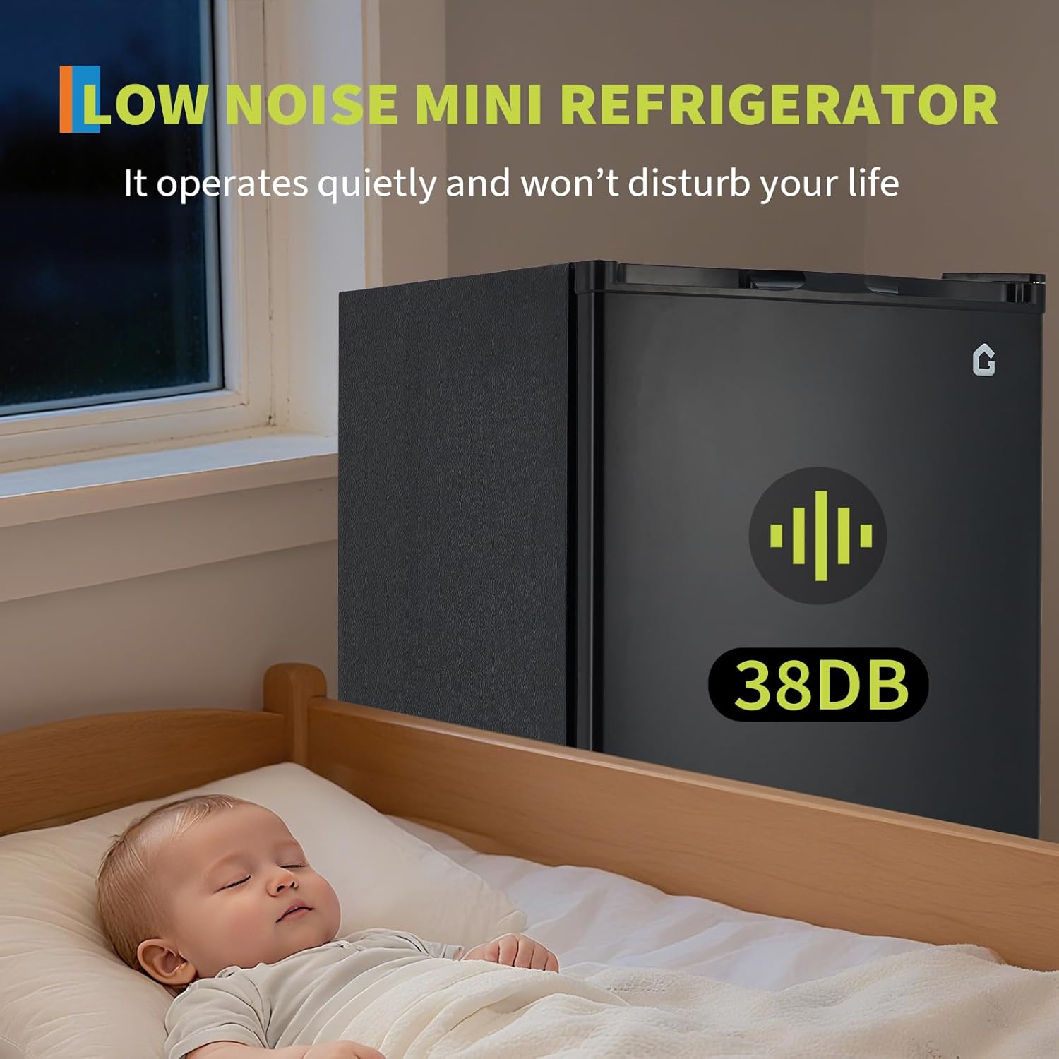 Garvee 4.5 Cu. Ft. Compact Refrigerator Single Door Mini Fridge Adjustable Shelves Dorm Office Kitchen Bedroom Bar Use Energy-Efficient Quiet Operation