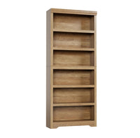 Garvee 6 Tier Bookshelf, 75" Tall Farmhouse Bookcase with Adjustable Shelves, 31.5" W Floor Standing Open Display Storage Rack with Anti-Slip Design for Home Office, Balcony, Library, Study / Living Room, Brown