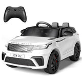 Garvee Ride - P Series: 3-8, 12V Licensed Land Rover Ride Electric Car for Kids with Parent Remote Control, MP3 Player, Rocking, Pull Rod - White - White