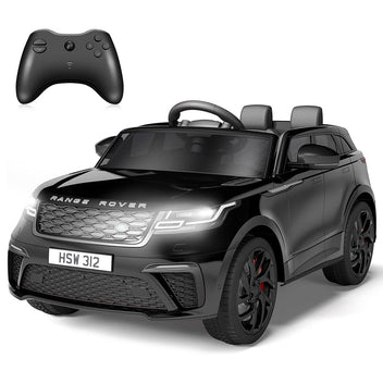 Garvee Ride - P Series: 3-8, 12V Licensed Land Rover Ride Electric Car for Kids with Parent Remote Control, MP3 Player, Rocking, Pull Rod - Black