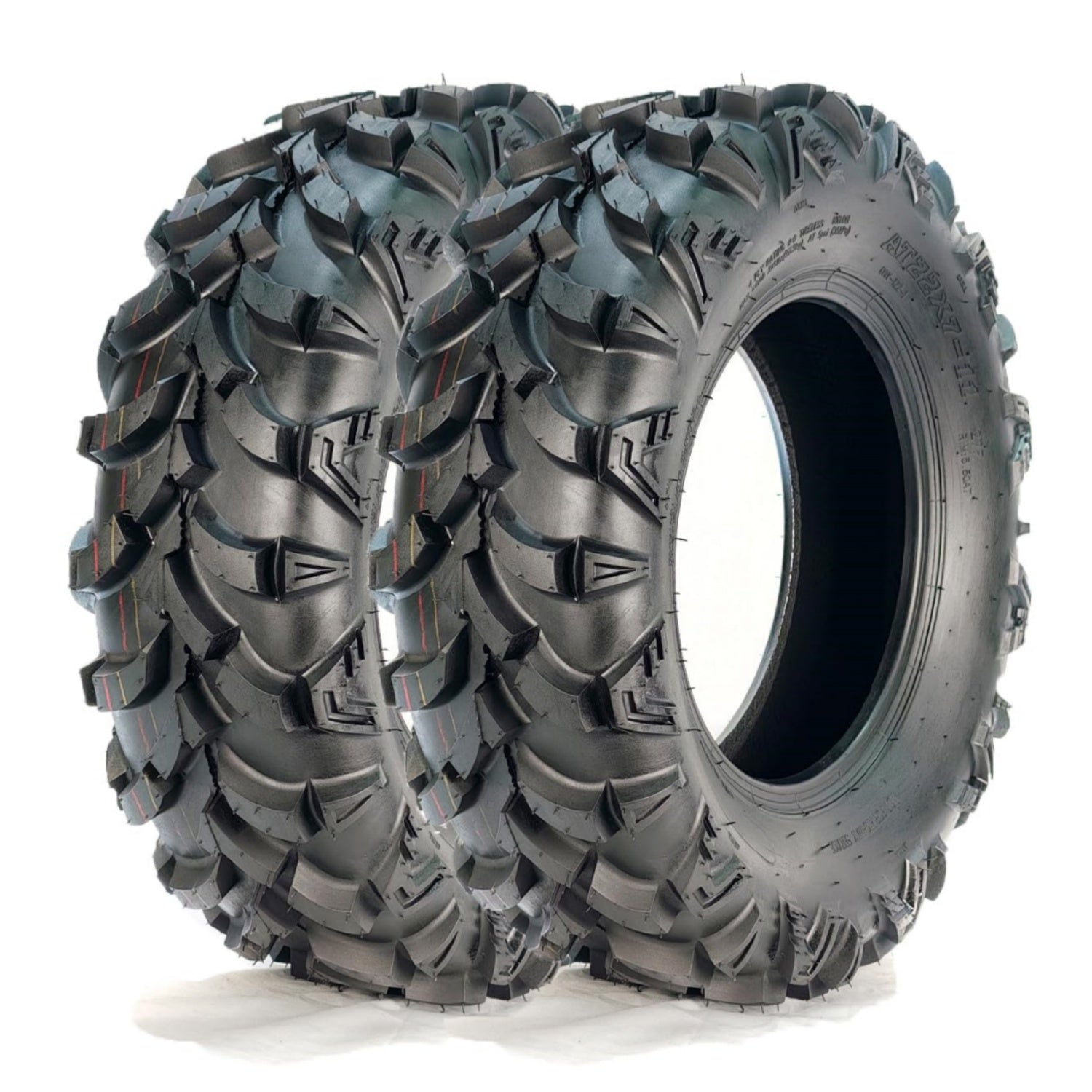 Garvee 22x10-9 ATV Tires 2-Pack Rear 4PR All Terrain Trail Sand Tubeless Reinforced Sidewall
