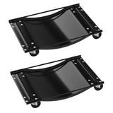 Garvee Car Dolly Set of 2, Heavy Duty Wheel Dollies 5000 lbs Capacity, 23.8"x14.4", for Moving Cars & Trucks, Black - Black