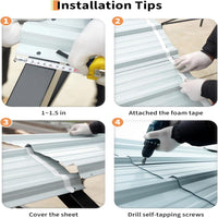 Garvee 12x25 FT Metal Carport Oversized Reinforced Frame Steel Roof Rust-Resistant Triple Coated All-Weather Shelter for Trucks Boats Tractors