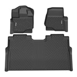 Garvee Custom Fit Floor Mats Compatible with 2015-2024 Ford F-150/ F150 Lightning Super Crew Cab, Black TPE All-Weather Car Floor Liners, Front & Rear Row Set - Brand: COZONY