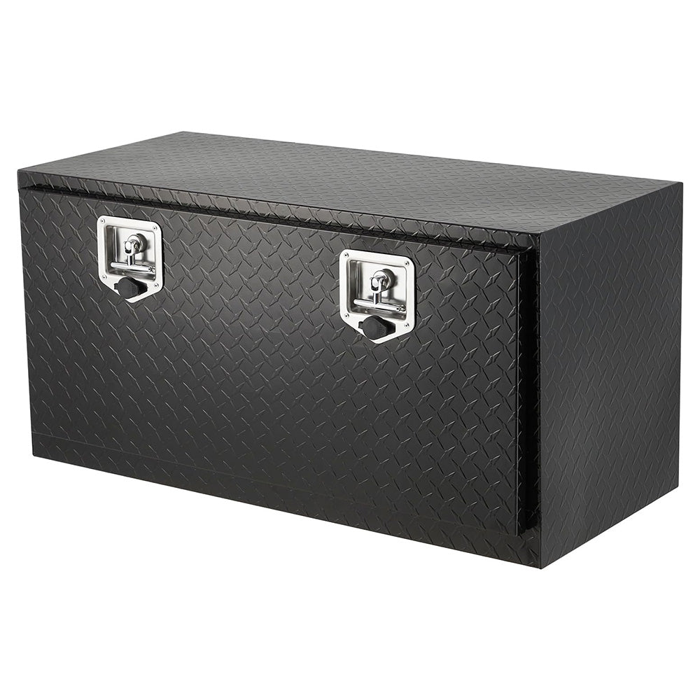 Garvee 36"X18" Underbody Truck Box, Pickup Storage Box,Heavy Duty Aluminum Diamond Plate Tool Box with Lock and Keys,Waterproof Trailer Storage Box with T-Handle for Truck,Van,Trailer