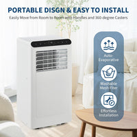 Garvee 10000BTUs Portable Air Conditioner, 3-In-1 Stand UP AC Unit with Heater, Dehumidifier, Fan Modes for Room Up to 450 Sq. Ft, Auto Swing, 24 Timer, White
