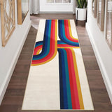 Garvee Hallway Runner Rug 2x6 - Modern Kitchen Rugs Non Slip Non-Shedding Washable Soft Touch Carpet Runner Rug Stylish Area Rug Runner for Home Kitchen Bedroom - Blue Pink